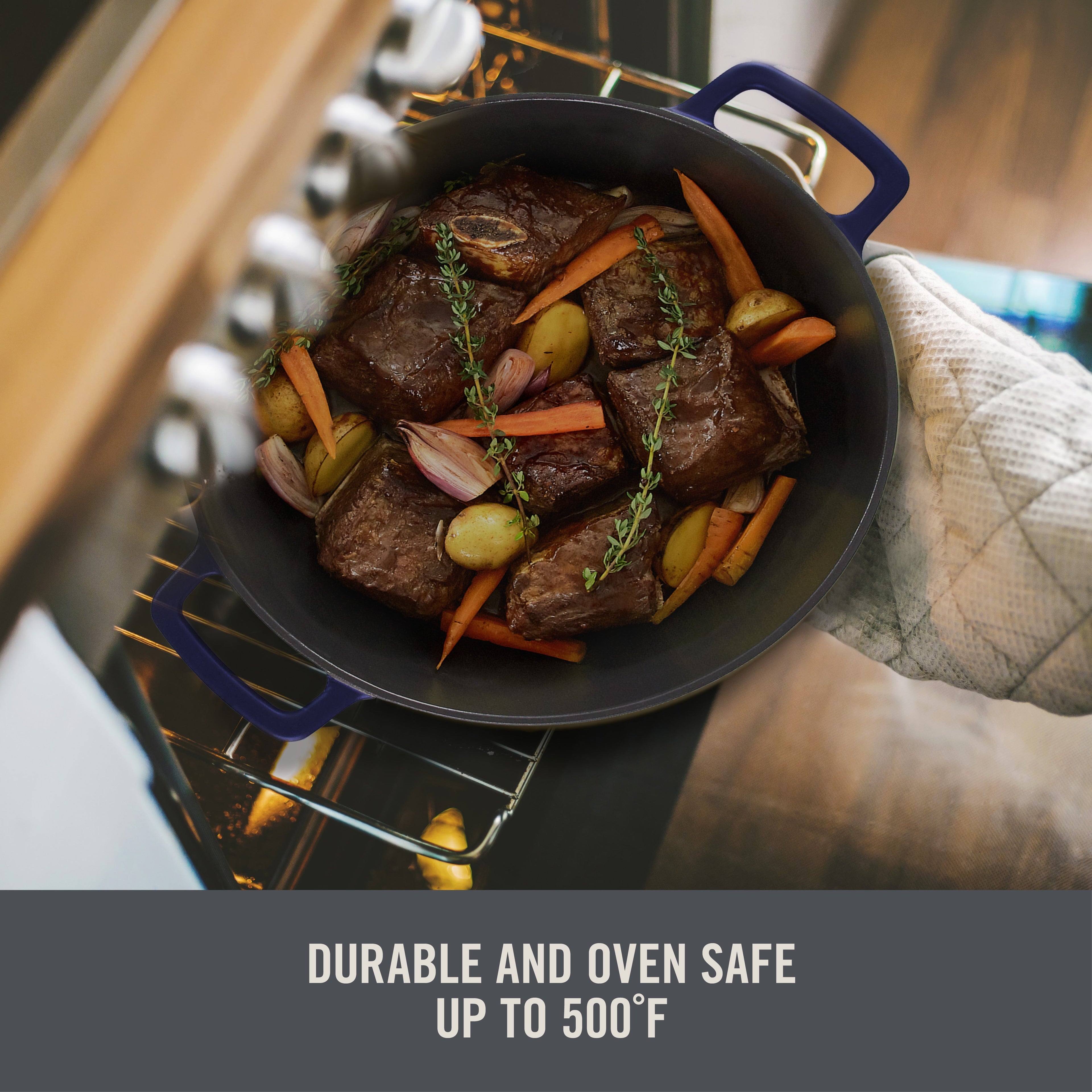 4.5 Qt. Nonstick Cast Iron Braiser